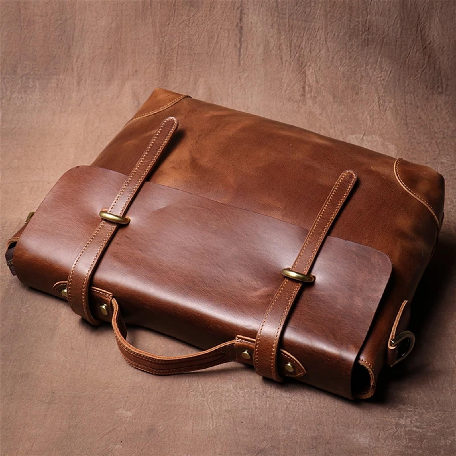 Borsa Per Pc Portatile Valigetta in pelle Borsa da uomo classica a tracolla di lusso Borse for computer ufficio for laptop 15 pollici