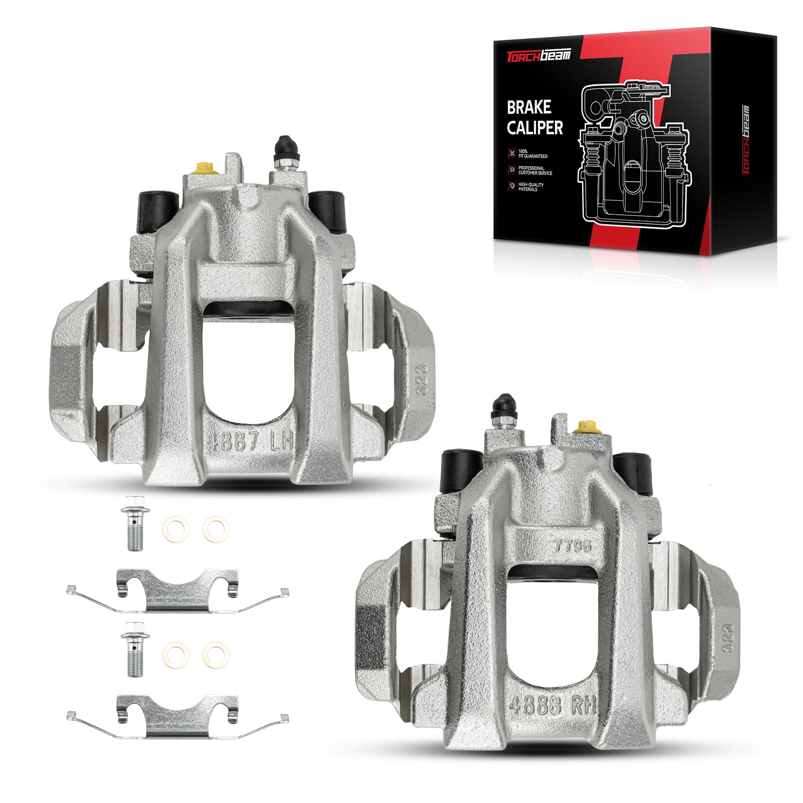 Torchbeam Rear Brake Calipers Set for Dodge Durango 2011-2023