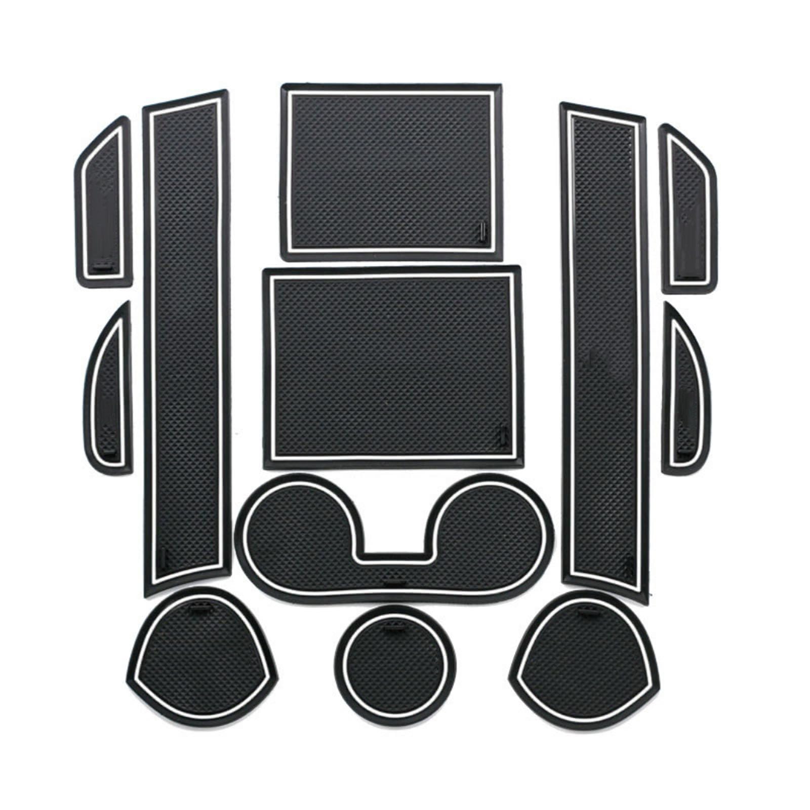 ahhccne Rubber Mats for Centre Console for Mitsubishi ASX 2013-2018, LHD Rubber Mats for Centre Console