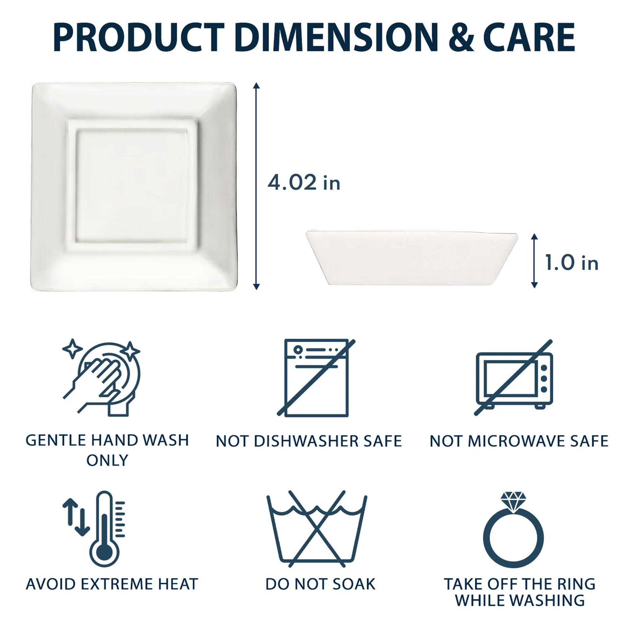 Macorner Personalized Jewelry Dish - Friendship Gifts for Women & Men, Birthday Gifts for Friends