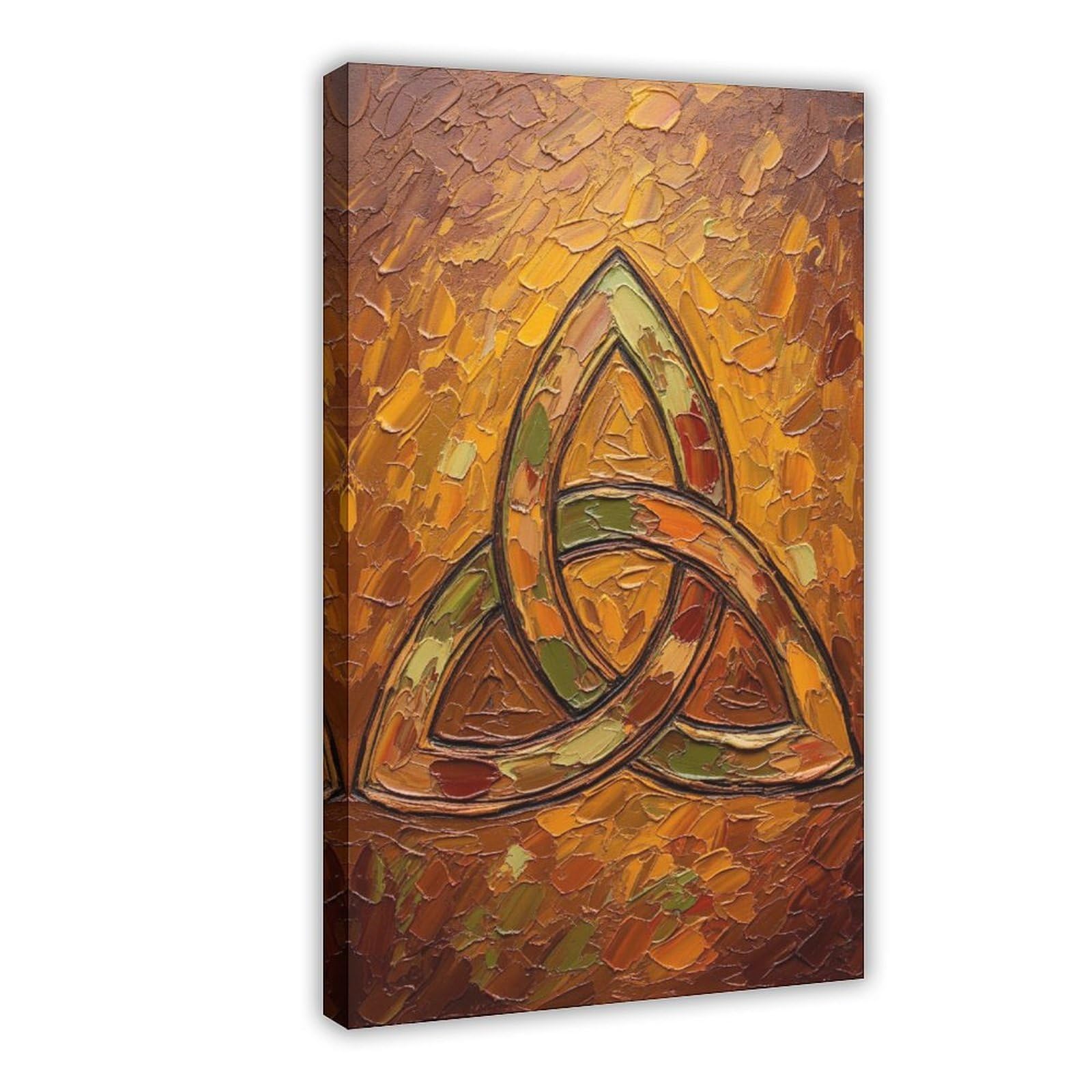 Jfecth Frame-Style Triquetra Poster Canvas Poster For Living Room Decor Gift