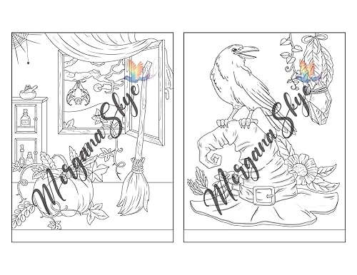 Miniatura 8 de Witchcraft Coloring Book for Adults Channel Your Creative Energy and Discover the Magic of Plants, Herbs, Crystals, and Beyond