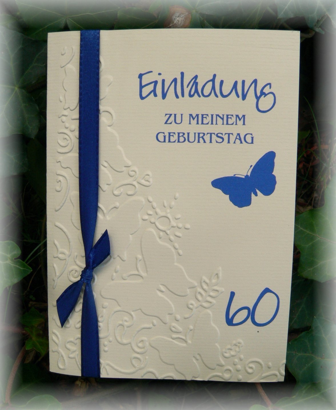 Geburtstagskarte Für Die Schwester Zum 30. – Mit Blumen, Schmetterlingen & Folienprägung