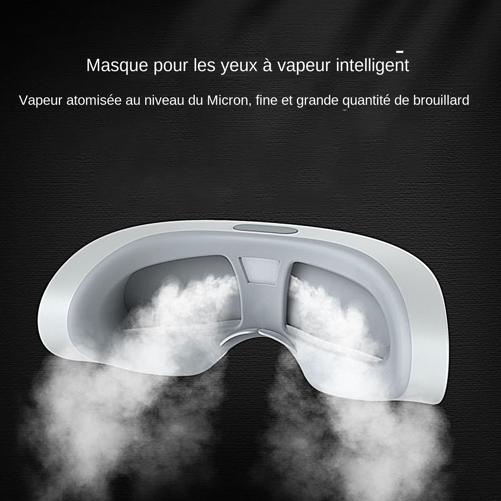 Masque Oculaire Massant Masque Oculaire Thermo-Régulé avec Chaleur | Compresse Chaude Froide Réglable Apaisant Confortable pour Nuit Insomnie Cadeau