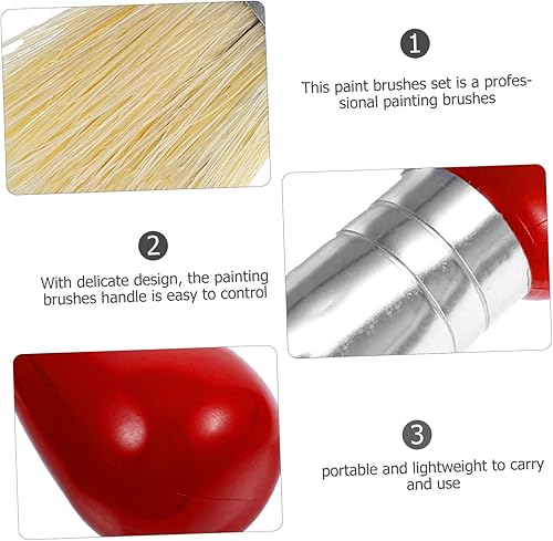 Miniatura 3 de Pinceles profesionales de pintura al óleo 6pcs pinceles de pintura de Sable para dibujar mango fácil de agarrar