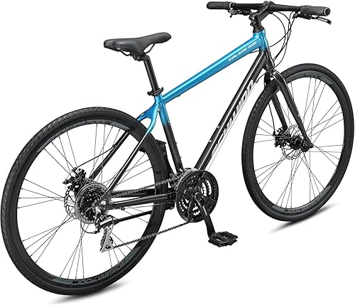 Miniatura 35 de Schwinn Volare 1300 Bicicleta de carretera, 700c para hombre y mujer, bicicleta de carretera de barra de caída de 14 velocidades, marco de aluminio