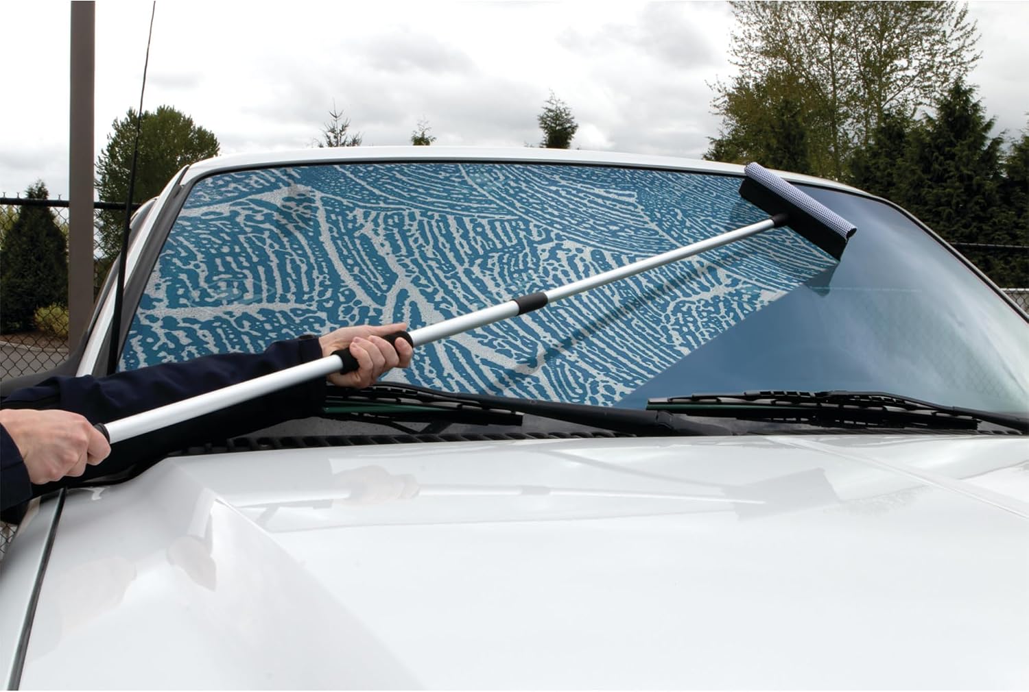 Performance Tool W1469 60-Inch Telescoping Squeegee - Extendable Handle for Easy Cleaning of Windows, Windshields, and More