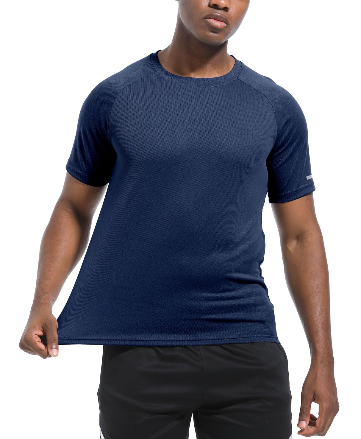 Boyzn Paquete de 1 o 3 camisas entrenamiento para hombre manga corta que camisetas absorben la humedad deportivas gimnasio atléticas