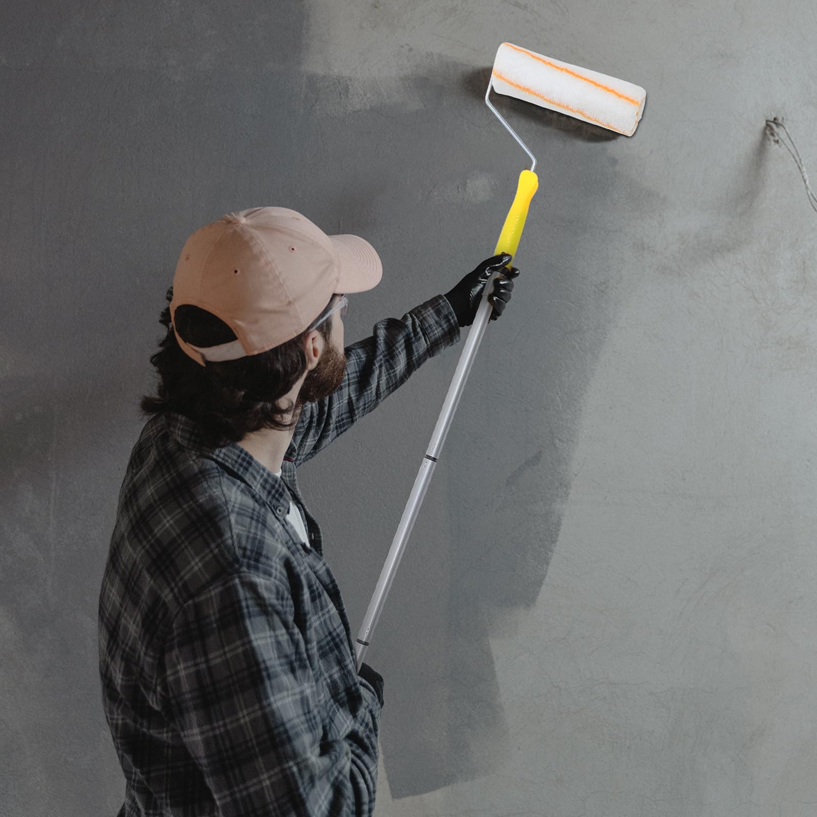 Per Pittura in Microfibra Per Pittura Staccabile Rulli Per Professionali Per Soffitti e Superfici Leggero e Comodo Da Usare Per Verniciatura Uniforme