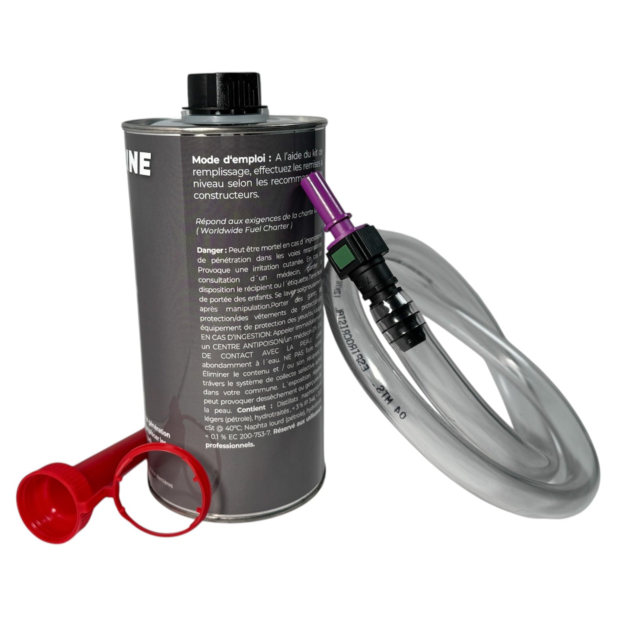 1L Bidon Additif FAP Cérine Extend NOIR avec Tuyau Remplissage compatible pour les Peugeot et Citroen à partir de Mars 2010 OEM 1623961680