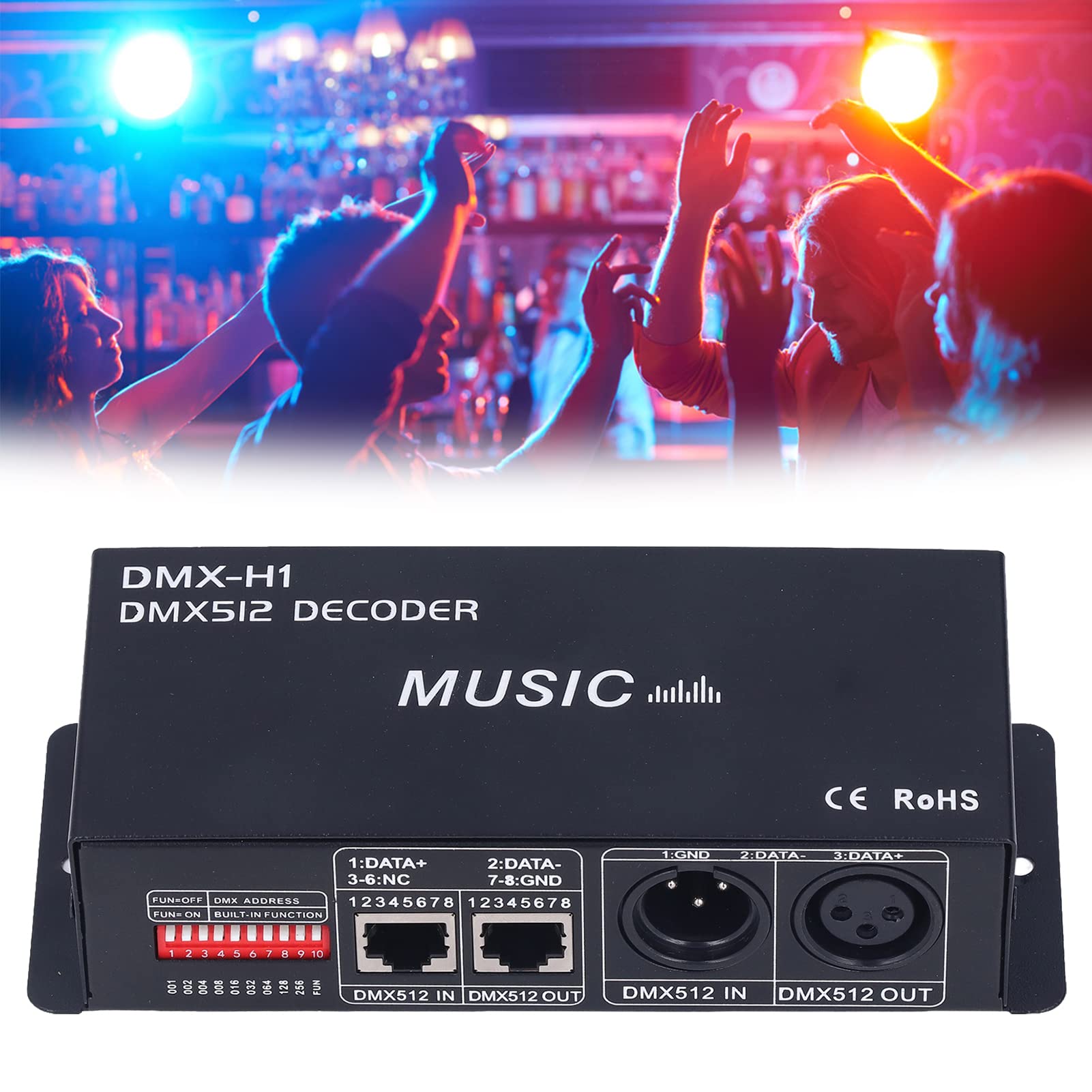 Decoder LED RGB 3 Canali 12V-24V 8A con Dimmerazione PWM per Illuminazione Casa Bar Hotel Ristorante