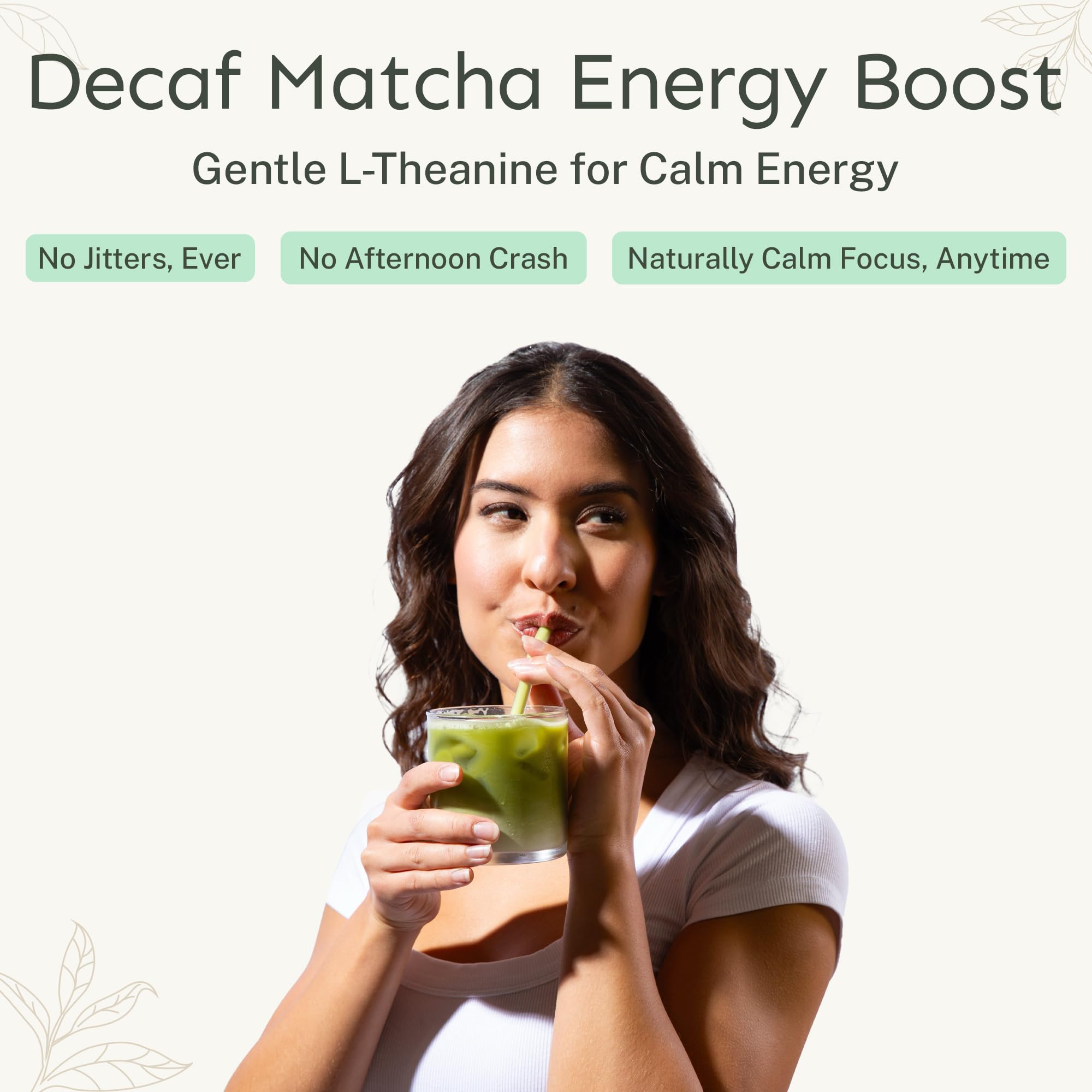 Yu Tea Organic Decaf Matcha Powder Ceremonial Grade 50 Servings Rich in Antioxidants L-Theanine Low Caffeine Unsweetened Grade — view 6