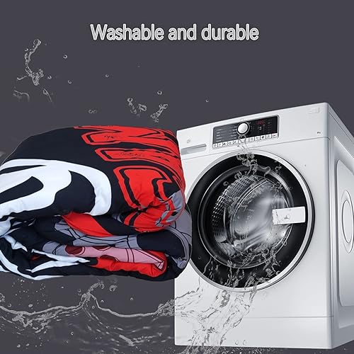 Miniatura 5 de Sunnycitron Juego de edredón tamaño individual con diseño de mariposas moradas 3D para niñas y mujeres, suave, transpirable, resistente a la