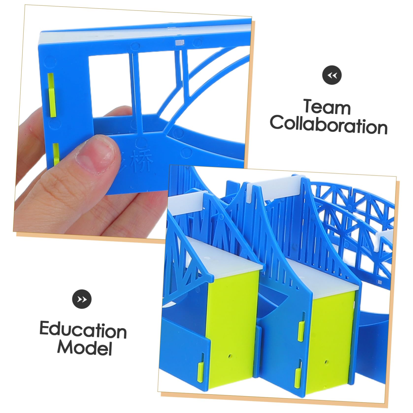 Tofficu Kit di Modellismo per Ponti con Materiale Didattico per Insegnamento di Fisica Modello Architettonico Resistente e Facile da Montare