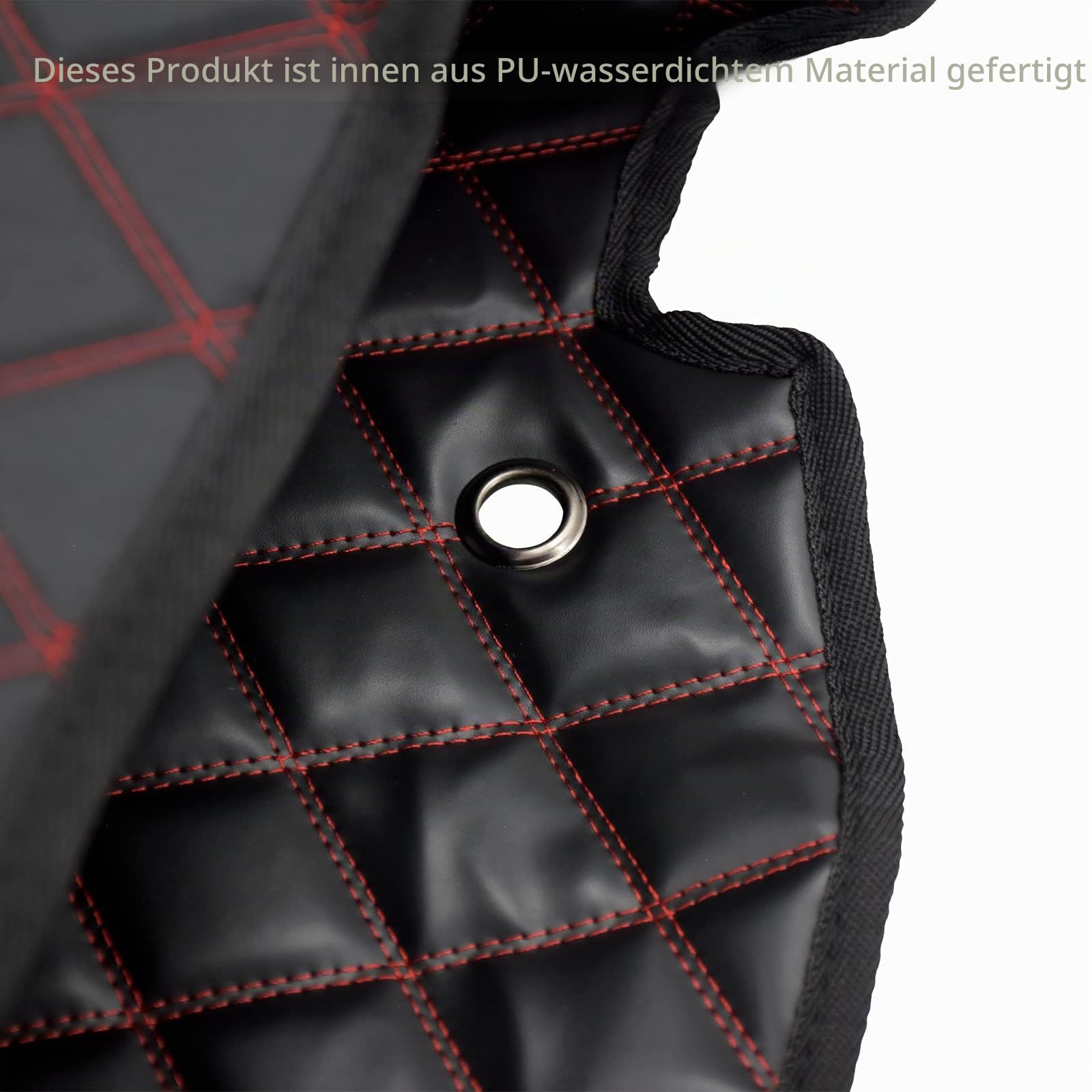 Motorrad Drop-In Satteltasche Liners Nicht Stretched Non-Tapered Passt Für Harley Facotry Satteltasche Hosen Touring Road King Road Glide Street Glide Electra Glide 2014-2023 Rotes Gewinde
