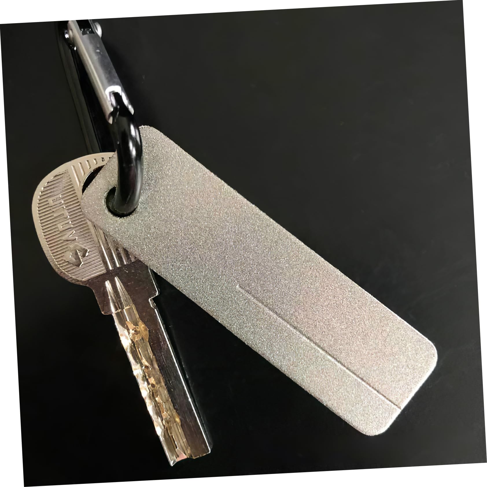 BESPORTBLE Aiguiseur Affûteur De Hameçons De Pêcheur Pierre À Aiguiser Crochets De Poisson Affûteur D'outils Outil De Meulage Accessoire De Pêche Partie Hameçon Diamant Silver
