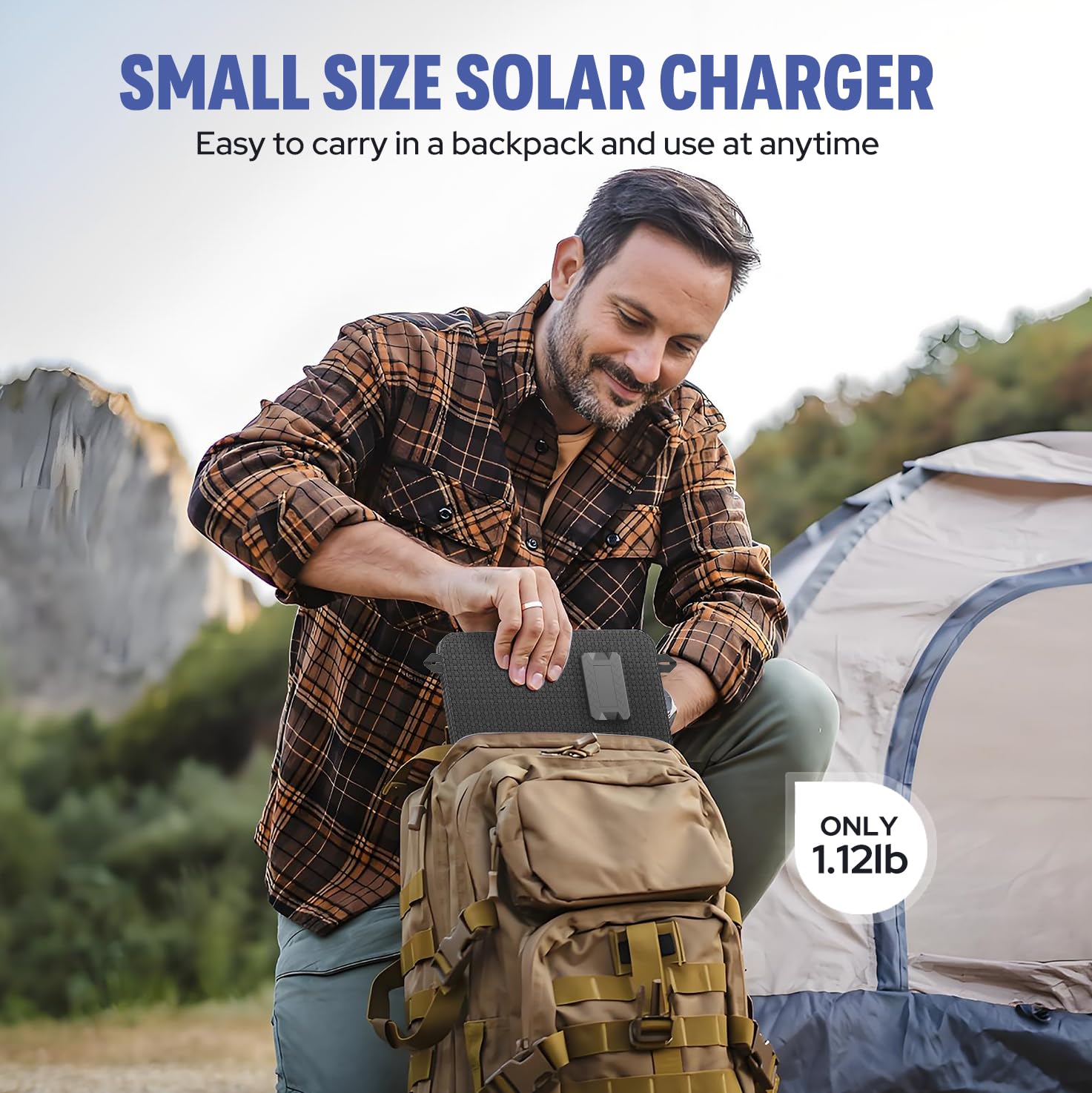 Aazon.co: Powkey Portable Solar Panel Chargers With 15W USB-A USB-C
