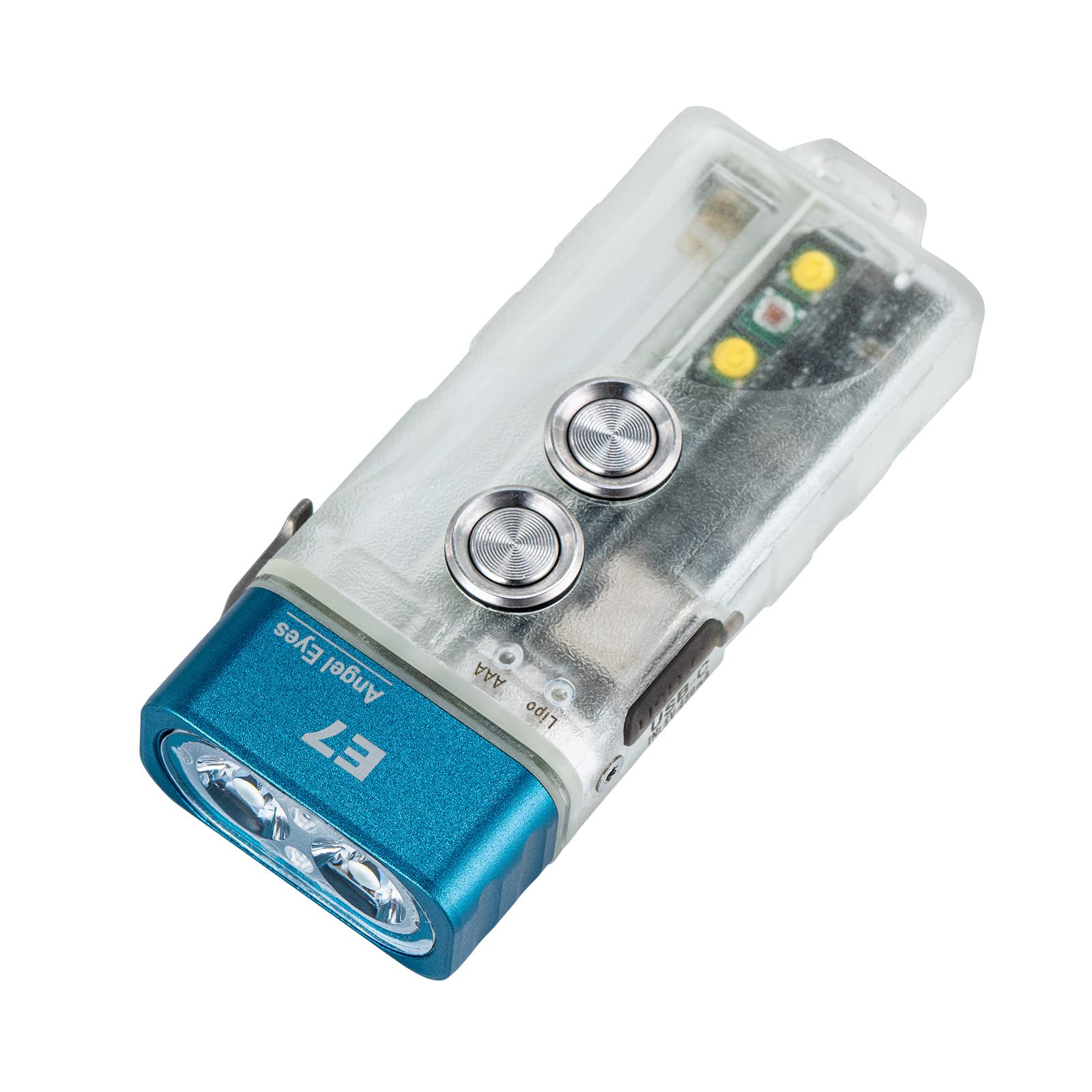 RovyVon E7R キーチェーン 懐中電灯 USB C 充電式懐中電灯 暗闇で光る デュアルパワー サイドライト付き 700ルーメン ロックアウトモード Amazon.co.jp: RovyVon E7R キーチェーン 懐中電灯 USB C 充電式懐中