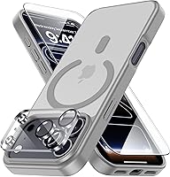 Vista 171 de 3 en 1 Funda Magnética Fuerte para iPhone Air, 1X Protector de Pantalla + 1X Protector de Lente de Cámara, Cubierta Protectora a Prueba de Golpes