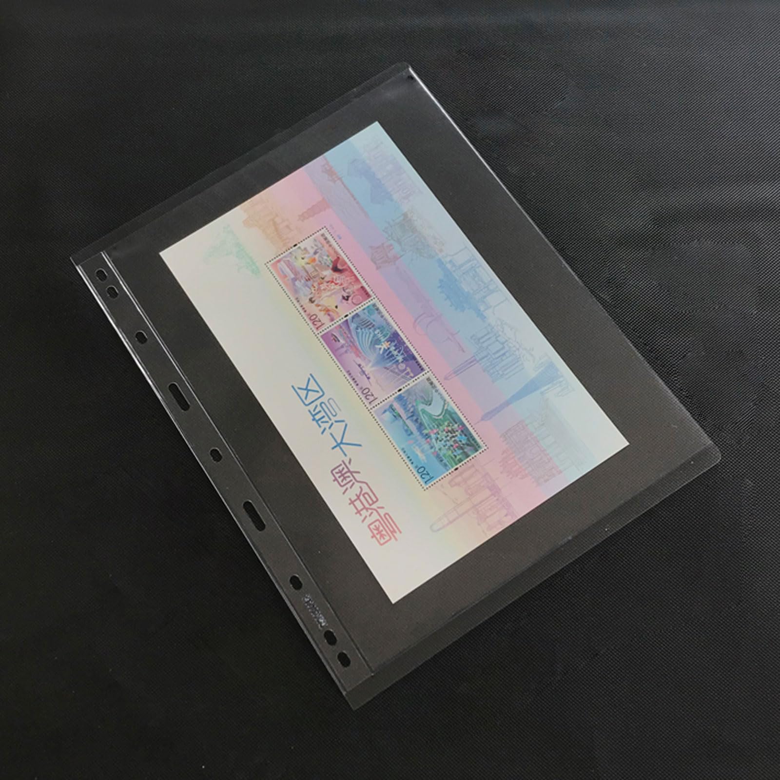 Wansiman Transparent Stamp Collection Album Pages,Stamp Stock Pages Sheets,Stamp Collecting Album,Stamp Pages For Stamp Album,Stamp Pages,Collection Storage Folder,For Postage Cards Album Stamps Protecting