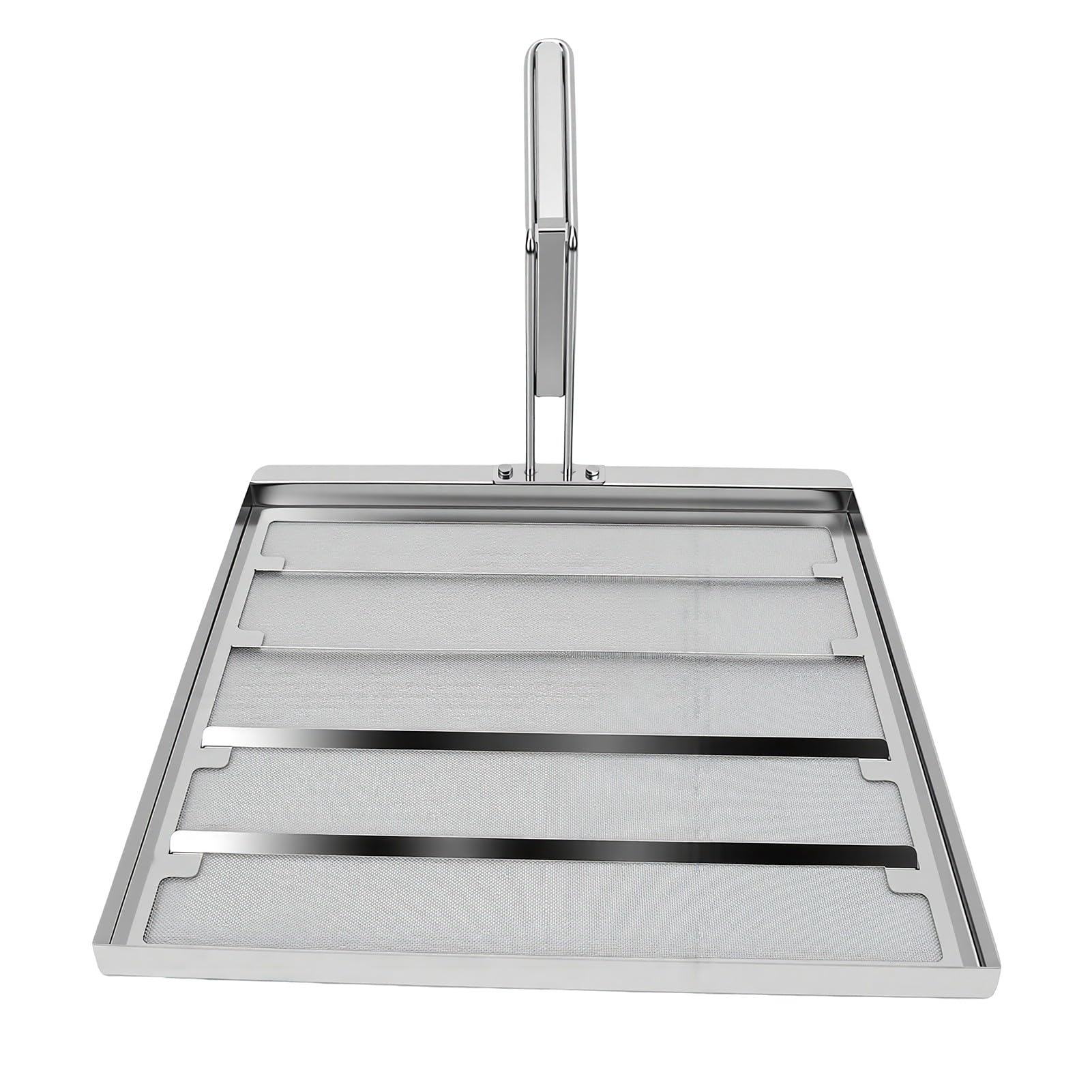 banapoy Filtro per Friggitrice Commerciale, Filtro per Olio per Friggitrice in Acciaio Inossidabile 304 con Rete da 500 Micron, Schermo per Olio con Termometro per Ristoranti, Cucine