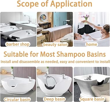 Portable head spa waterfall equipment, Shampoo Bowl Chinese/Japanese Water Circulation System for Scalp Massage & Fumigation Therapy