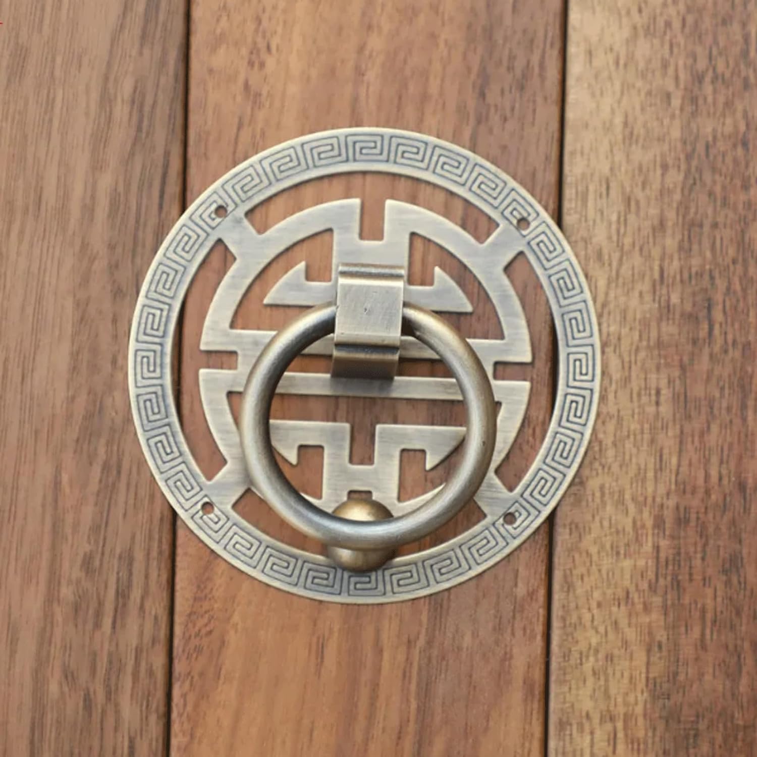 Wisząca kołatka do drzwi Mosiężny pierścień do drzwi wejściowych wielokolorowy, wiele rozmiarów(Brass,10cm)