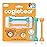 oogiebear: Baby Nose Cleaner & Ear Wax Removal Tool - Safe Booger & Earwax Removal for Newborns, Infants, Toddlers - Dual-Ended - Essential Baby Stuff, Diaper Bag Must-Have, Orange & Seafoam with case
