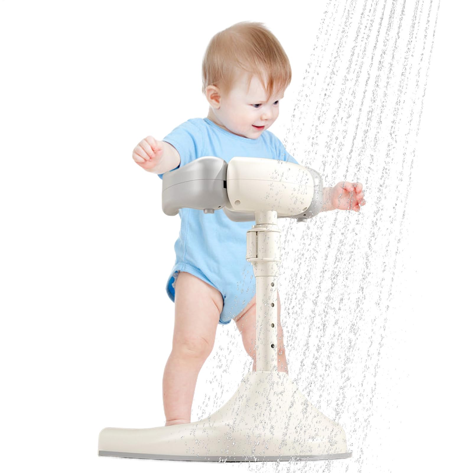 Bagno In Piedi, Supporto Per La Doccia Per Bambini, Strumento Per Baby Shower, Design Pieghevole E Portatile, Materiale Affidabile, 39x33.5x44cm-54cm/15.35x13.19x17.32 Pollici-21,26 Pollici, Per Bambi