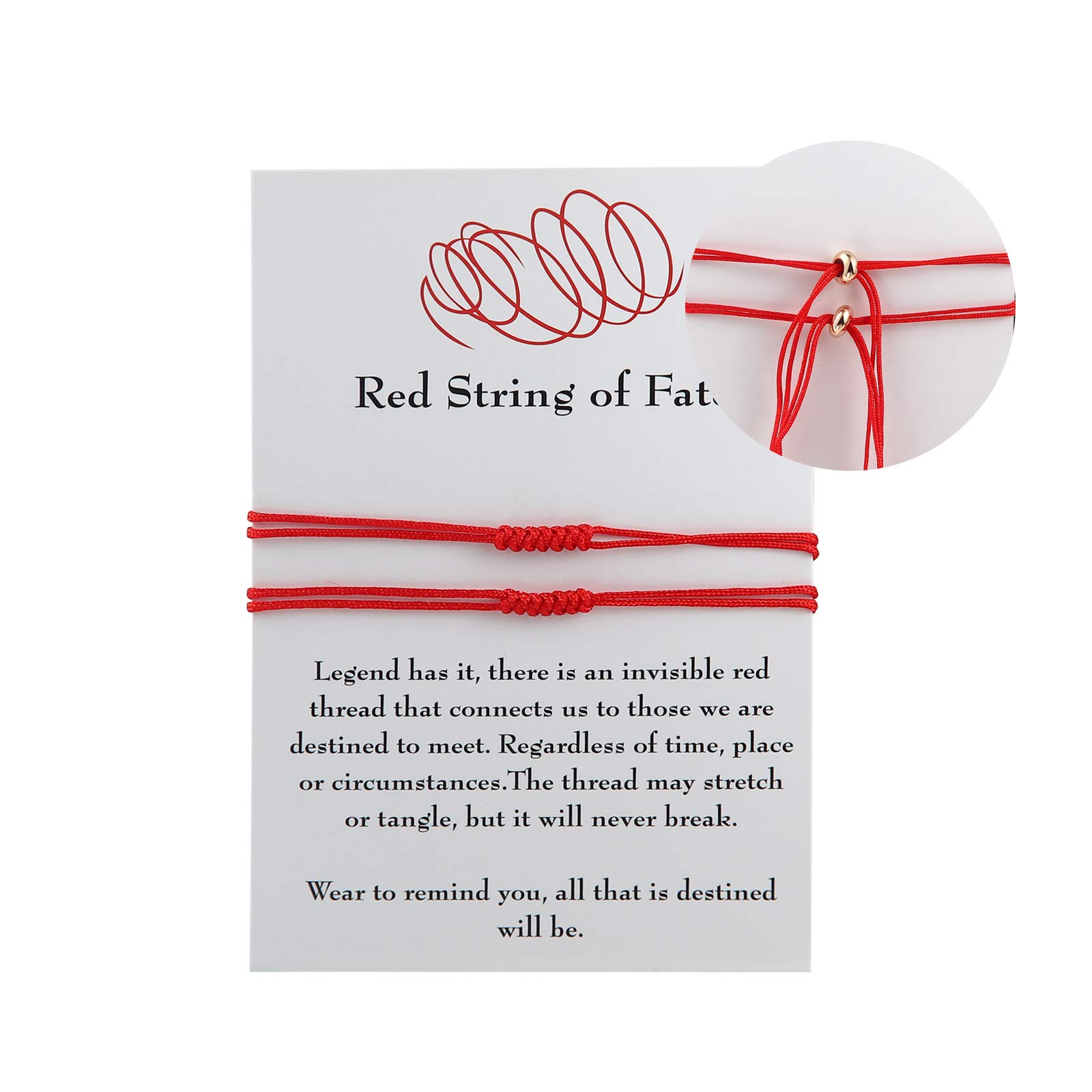 2-8 Pcs Red String Bracelet 7 Knots Kabbalah Protection Good Luck Thread Bracelets Handmade Cord Strand String Bracelets Adjustable Red String Fate Bracelets Couples Family Friends Bracelets