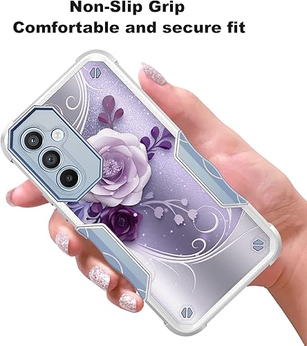 Miniatura 3 de Rosebono Funda compatible con Samsung Galaxy S23 Ultra, funda híbrida de doble capa con diseño gráfico resistente para Samsung Galaxy S23 Ultra