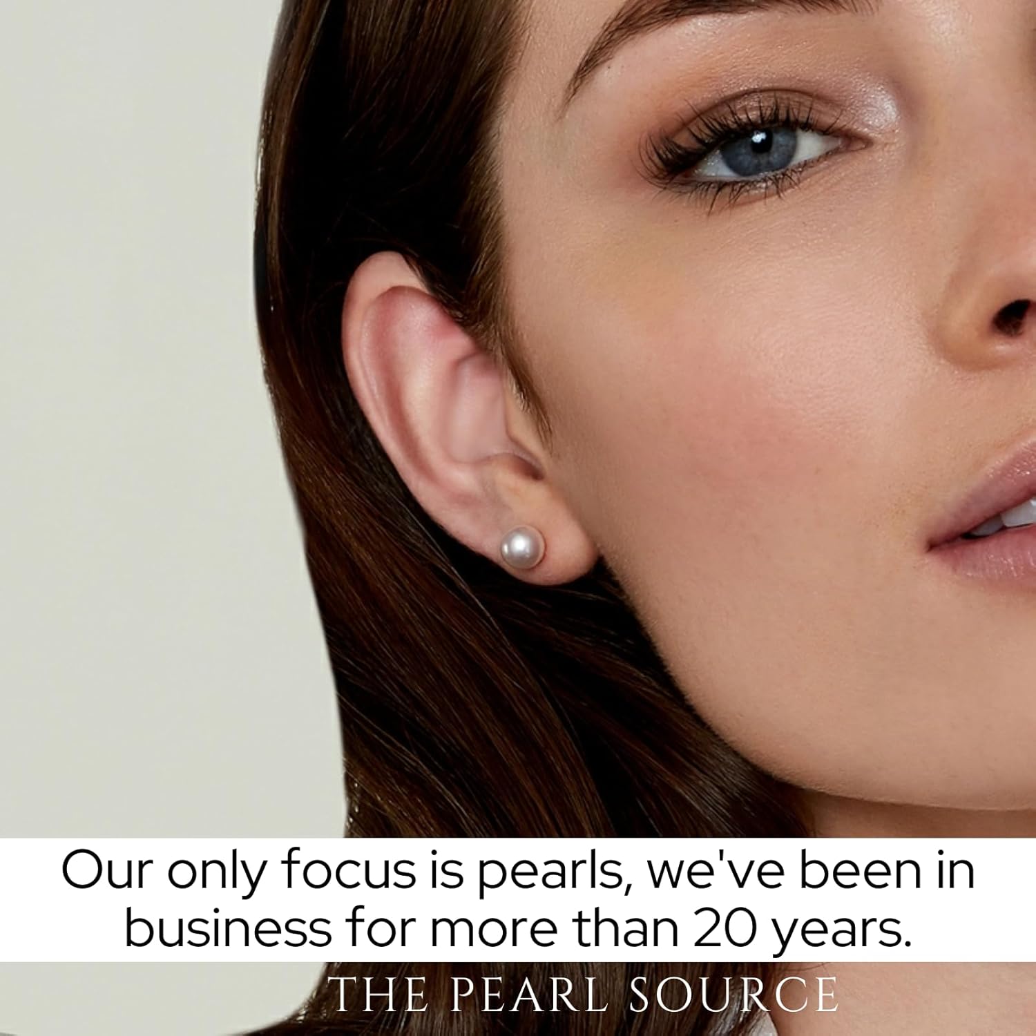THE PEARL SOURCE White Japanese Akoya Real Pearl Earrings for Women - 14k Gold Stud Pearl Earrings | Hypoallergenic Earrings with Genuine Cultured Pearls - Image 7