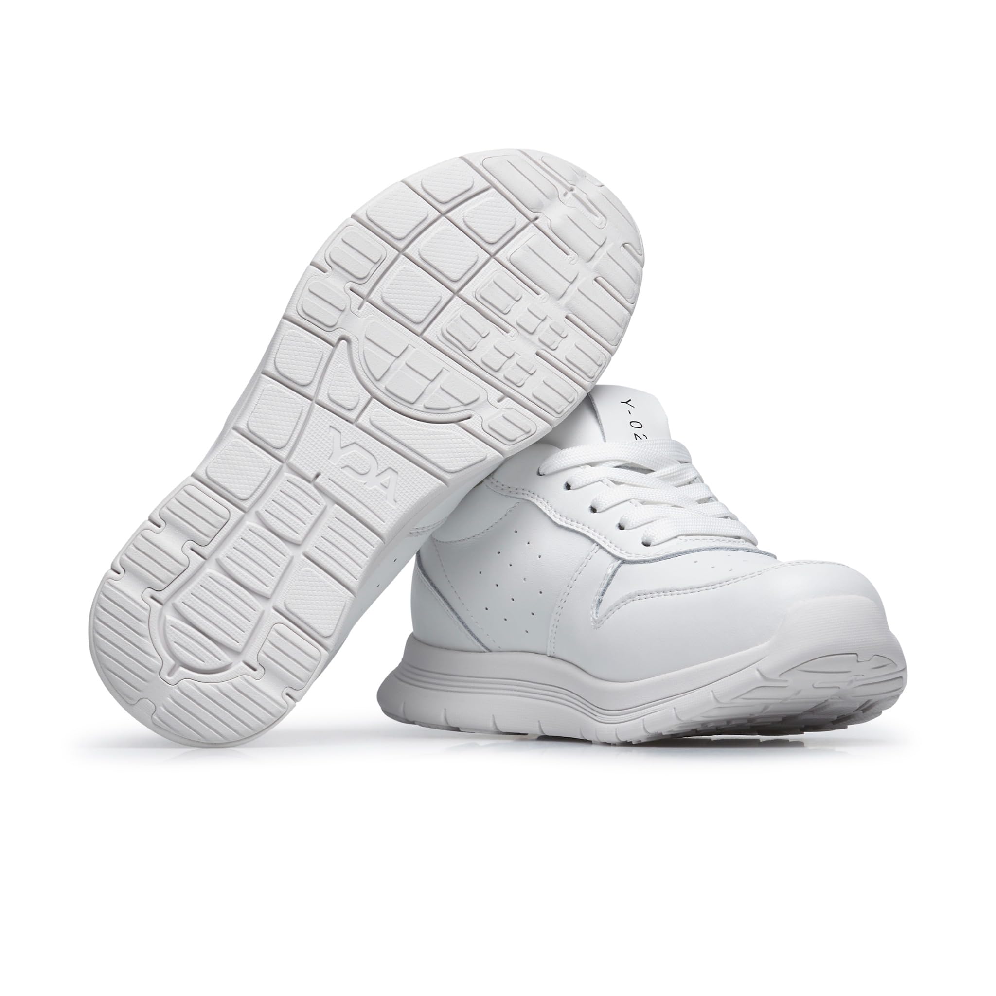 YDA Trail – Orthopädische Leder-Sneaker, Rocker-Sohle | weiches Premium-Leder, Spring System mit Energierückgabe, Anti-Slip Rocker-Sohle, Fußbett für Einlagen tauschbar, Dämpfung