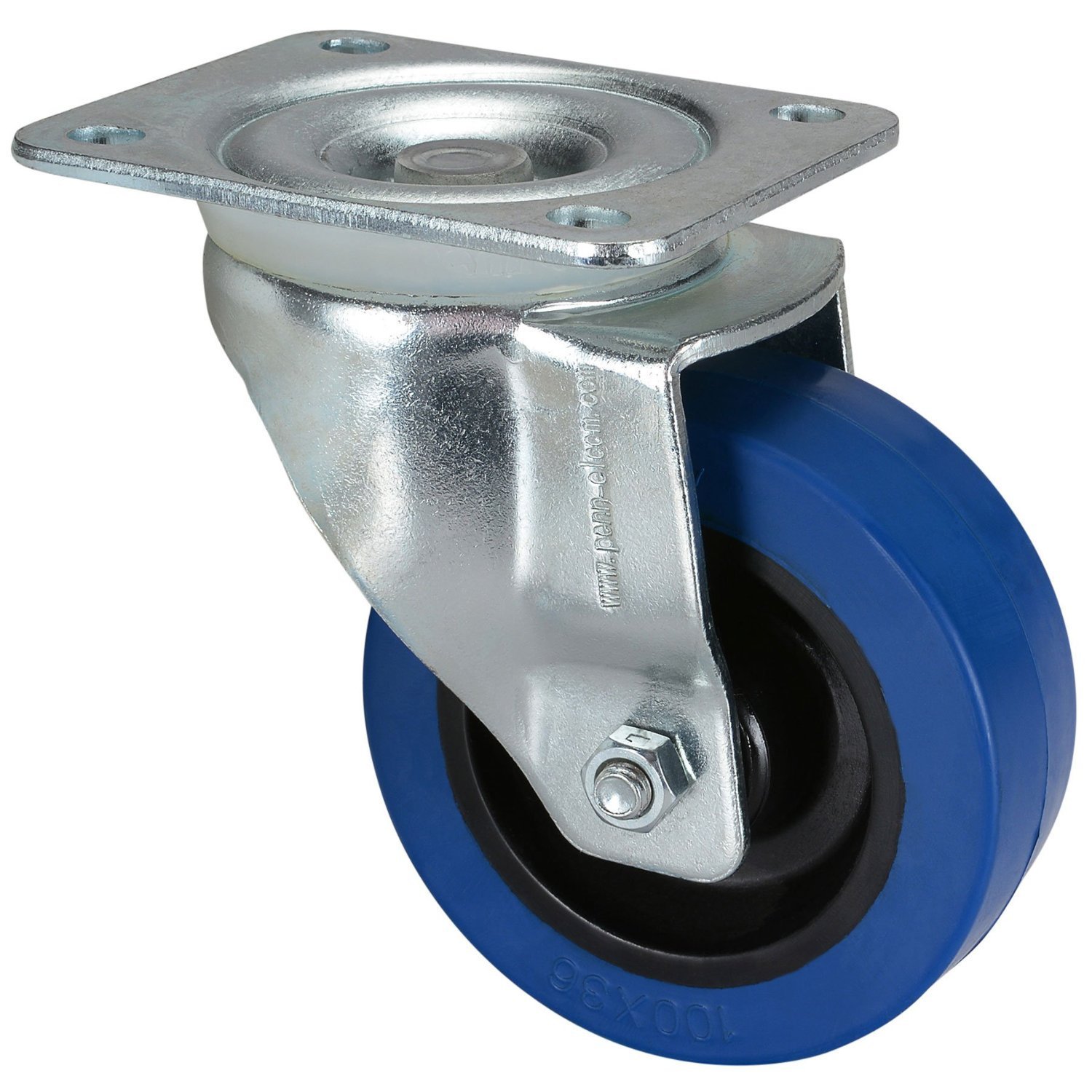 Penn Elcom W9000-V6 Swivel Caster For Heavy Duty Roadcases, Flightcases, And Heavy Equipment, 100Mm/3.94-Inch Wheel