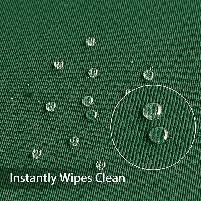 Image of Obstal 210GSM Square Green Table Cloth, Blackish Green, 70 x 70 Inch | Christmas Decorations Waterproof Tablecloth, Table Cover Protector for Holiday Party Use
