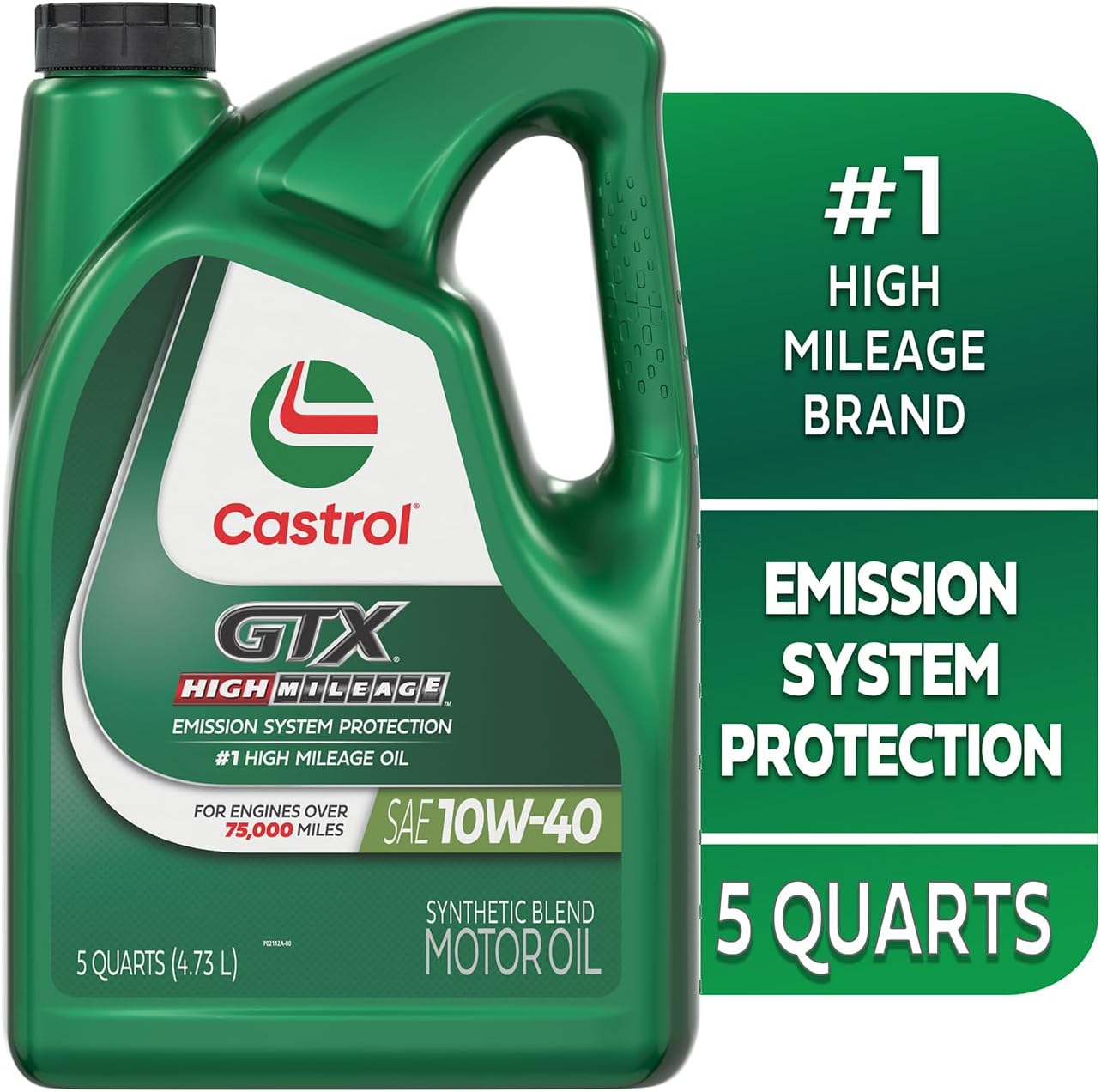 Castrol GTX High Mileage 10W-40 Synthetic Blend Motor Oil, 5 Quarts 3 71E3a2w8bwL. AC SL1500