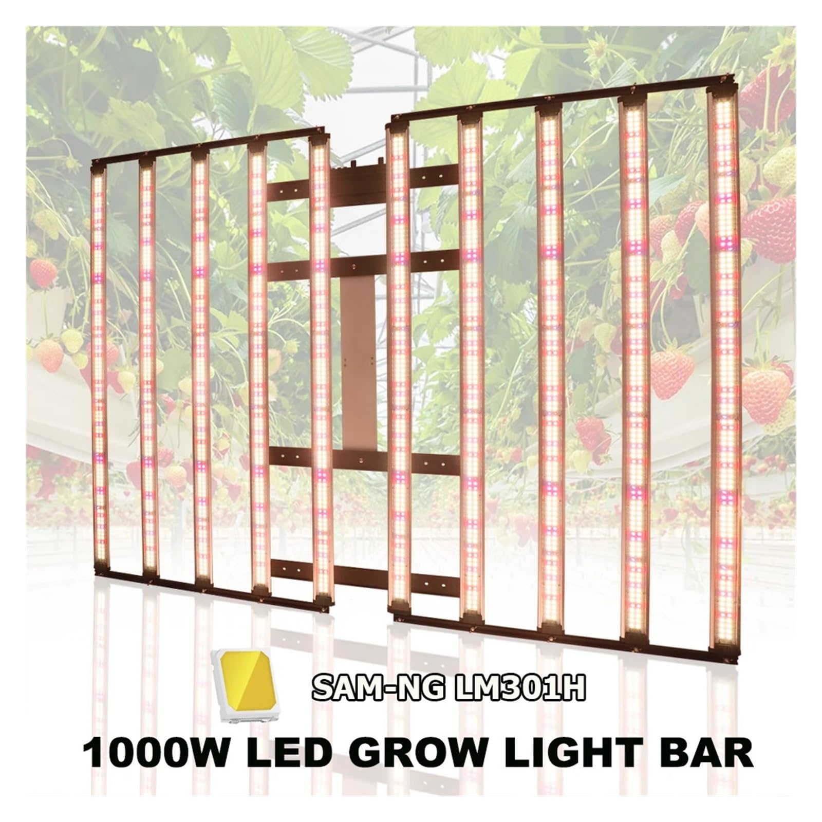 Lampe de Plante, Barre Lumineuse de Croissance LED 240W 320W 480W 600W LM301H Evo V5, Kit Complet de Tente de Culture Marche/arrêt(1000W)
