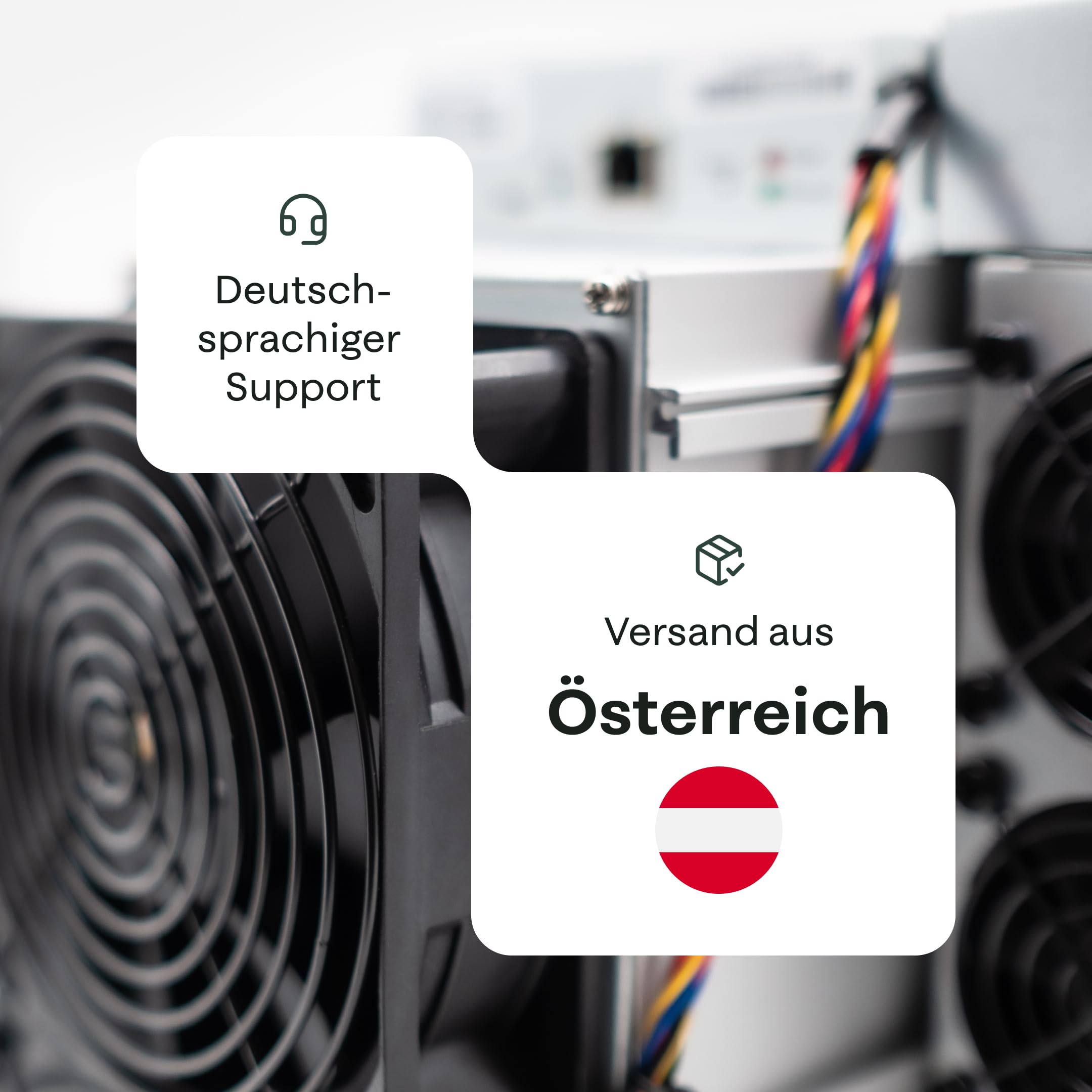 Bitmain Antminer S21 Bitcoin Miner 2.642 W | 151 TH/s | Krypto/ASIC Miner | Braiins OS mit Autotuning für mehr Effizienz 17,8 J/TH | inkl. Netzteil & Stromkabel | BTC Miner