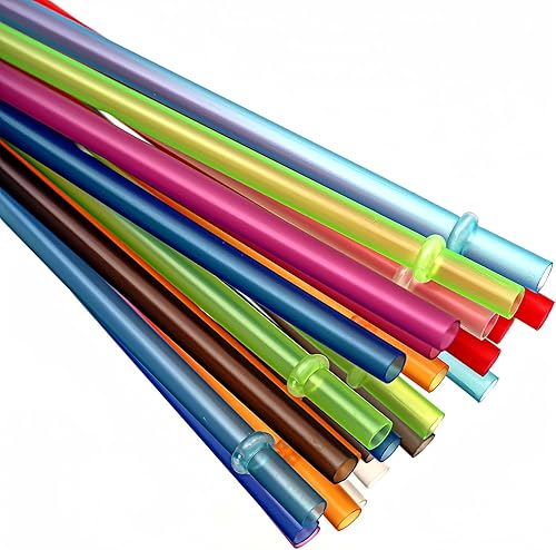 Miniatura 5 de Pajitas reutilizables de plástico largo y duro, popotes de repuesto transparentes para vasos de 16 onzas a 32 onzas, vasos, tarros masón, Stanley,