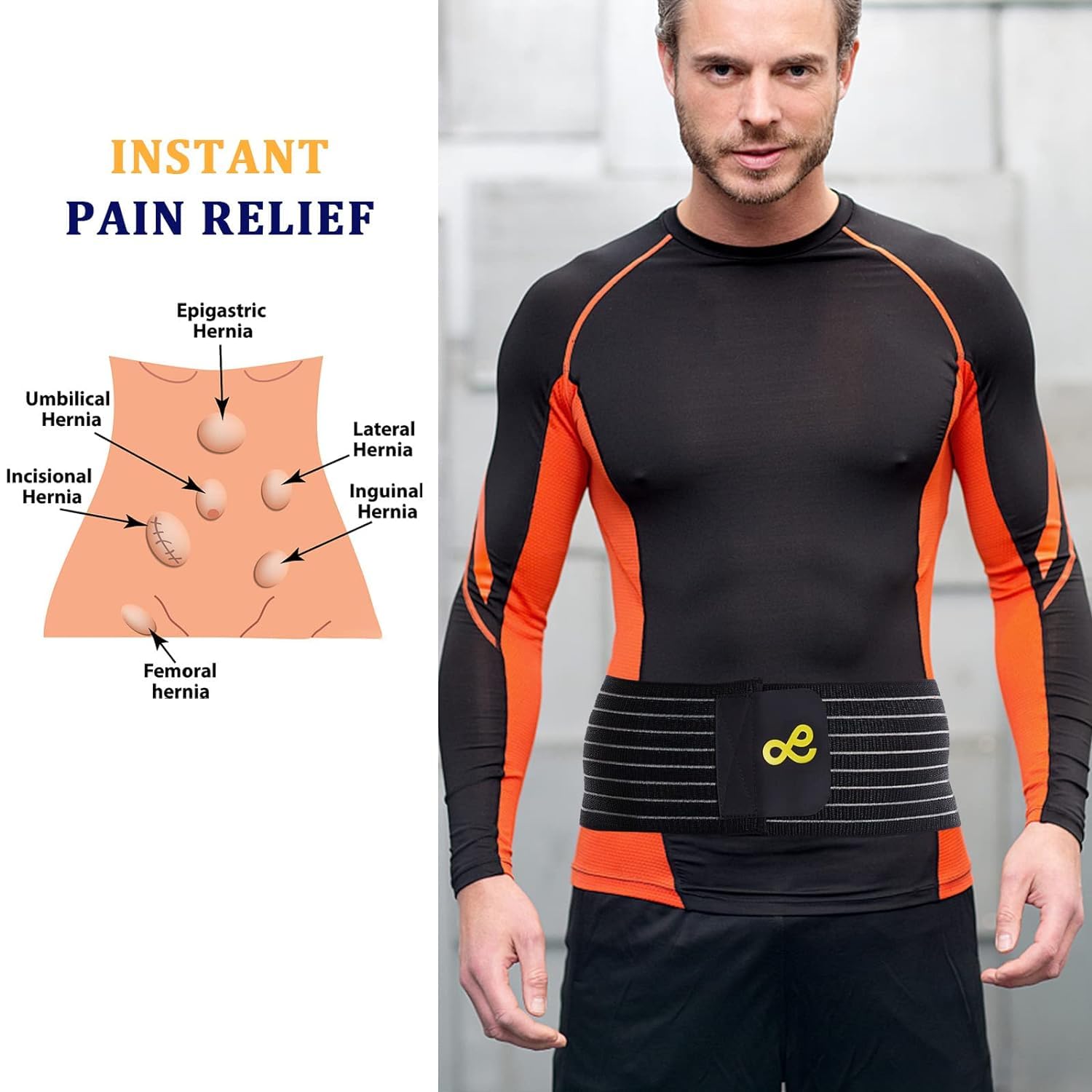 Ceinture Pour Hernie Ombilicale Pour Hommes Et Femmes - Ceinture De soutien Abdominal Avec Coussin De Compression - Aide Chirurgicale Pour Hernie Ombilicale
