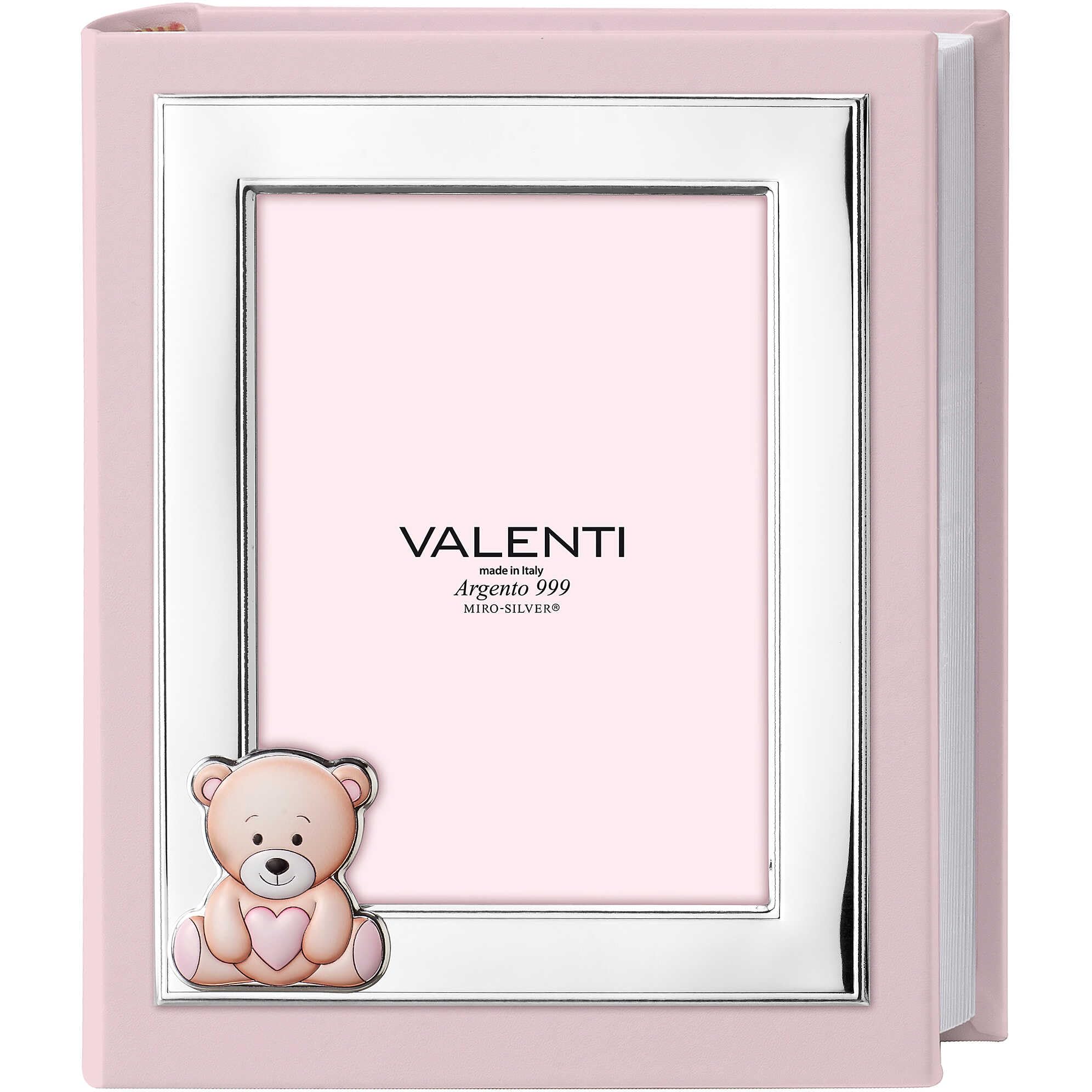 Album Cornice di Valenti. Cornice con Orsetto Multicolor Rosa Dimensioni: cm 20x25. La referenza è: 73580 2RA.