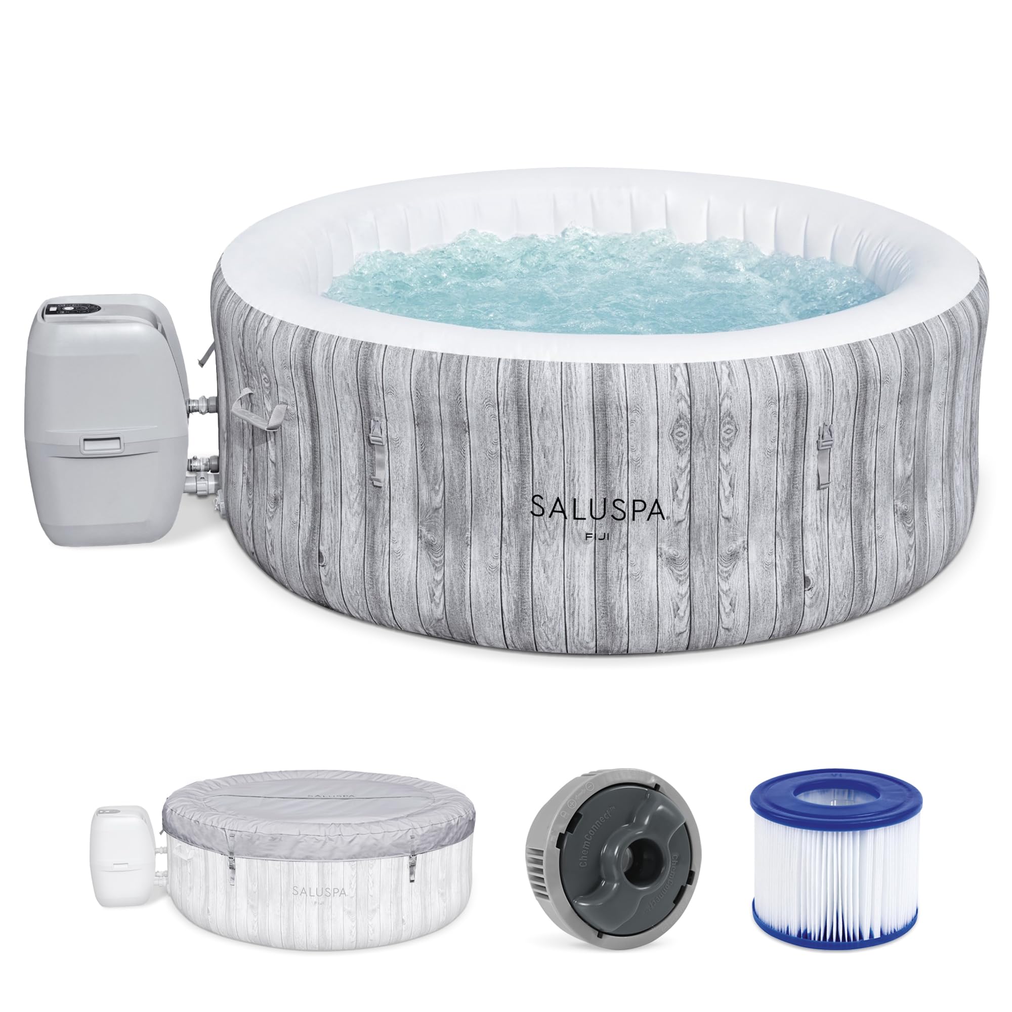 Bestway 2-4 Person SaluSpa Fiji Signature AirJet Inflatable - hot tubs | Mubboo