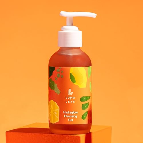 Miniatura 2 de Luma & Leaf Limpiador facial Brightening - Limpiador de gel exfoliante con vitamina C, enzima y ácido hialurónico, limpiador facial hidratante