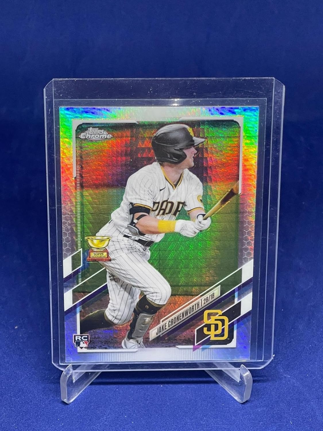 Jake Cronenworth 2021 Topps Chrome Prism Refractor Cup Rookie Rc #49 - Baseball Slabbed Rookie Cards