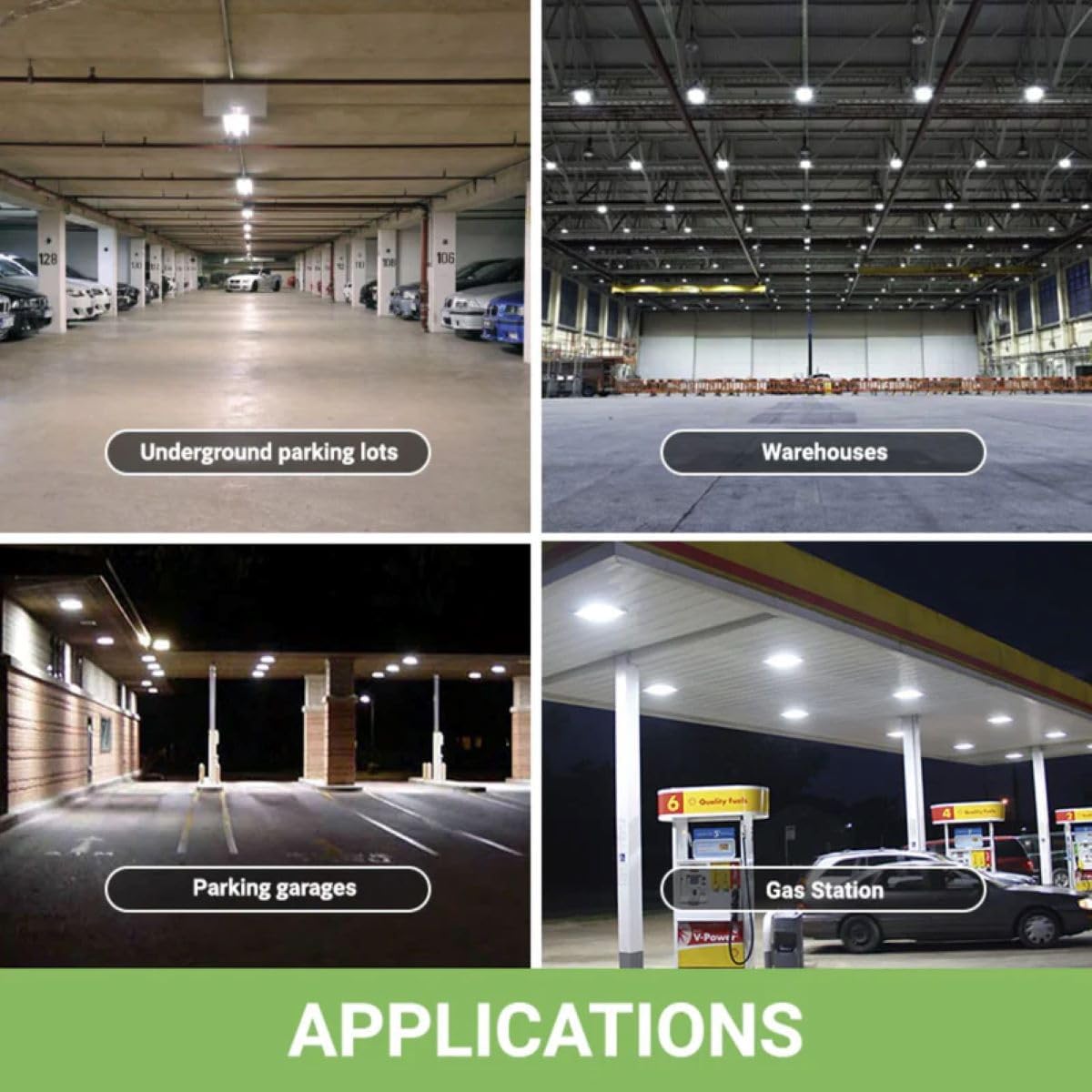 GREENLIGHTDEPOT LED Canopy Light - 40W - Outdoor Parking Garage Light - PGD - Brown - (UL+DLC 5.1) (5700K)