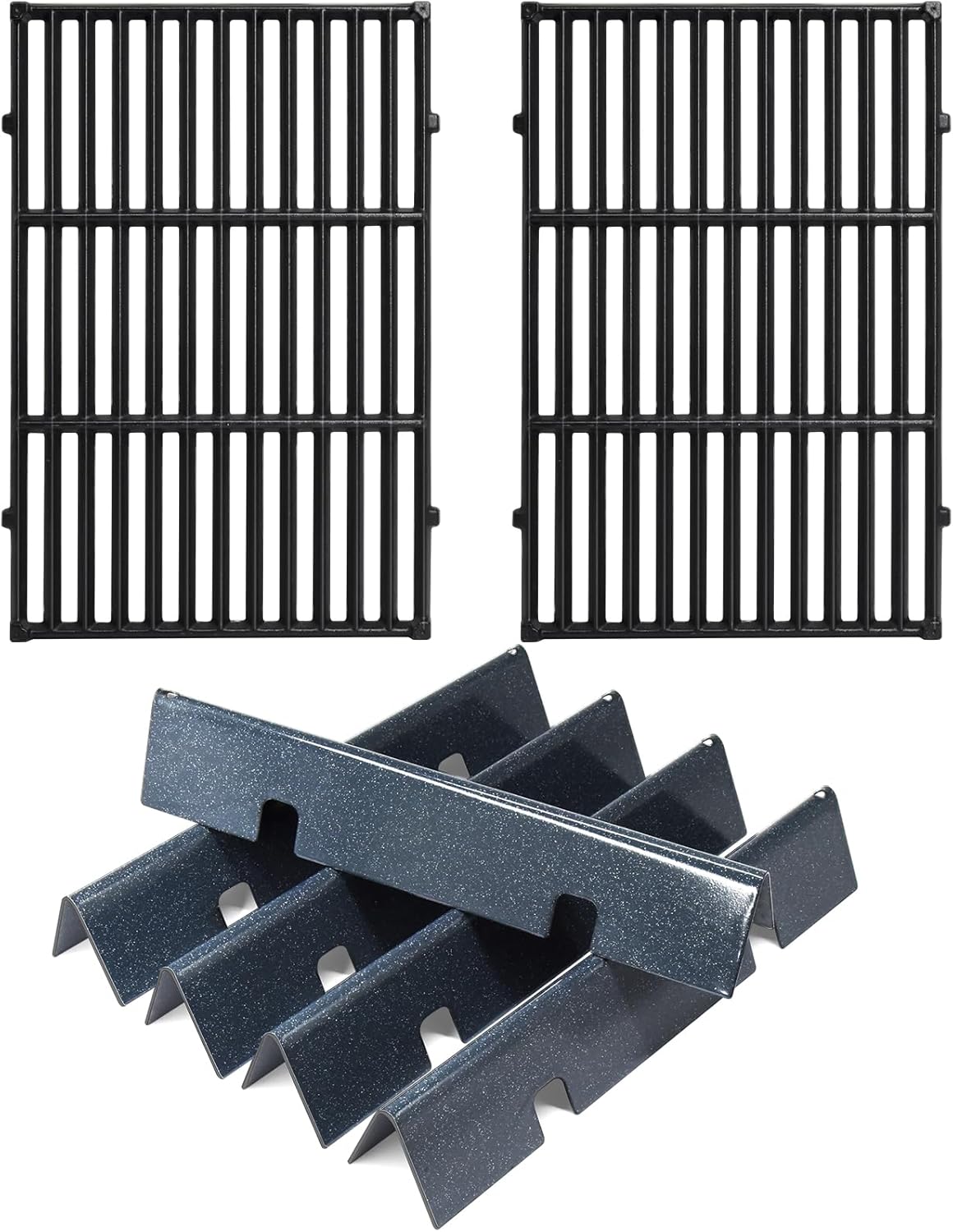 Hiorucet Spirit Grill Parts for Weber Spirit I & II 300 Series with Front Mount Controls E310 E320 E330 S310 S320 S330 SP310 SP320 GS4, 7638 Grill Grates 7636 Flavorizer Bars for Weber Spirit Grill