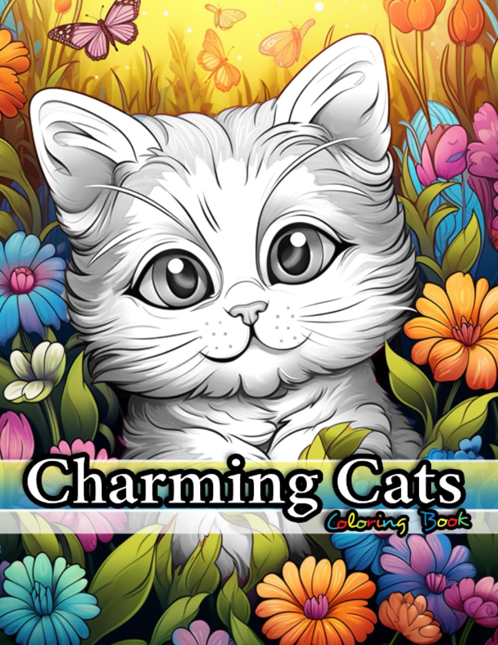 Charming Cats Coloring Book for Adults Fun Facts on 100 Pages with Gorgeous Cats Mandala for Feline Lovers: Amazing Cats Coloring Book for Adults with ... Collection of Cat Coloring Books for Adults)