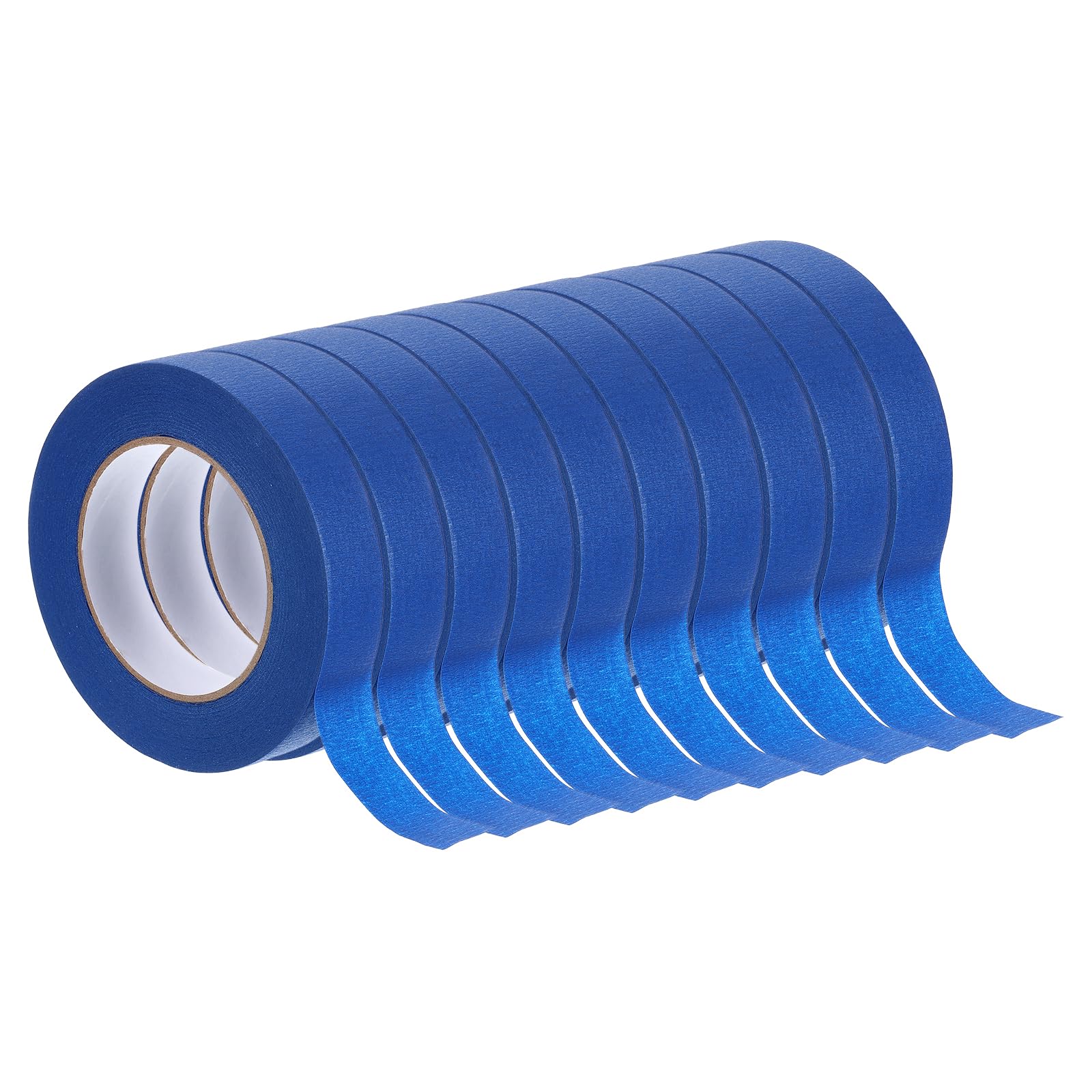 Rebower Masking Tape Deep Blue Painters Tape Paper Tape [for Crafts DIY Walls Painting Packing Automotive Home Decoration Teaching]- 0.9 Inch x 60 Yards/48 Rolls — image 1