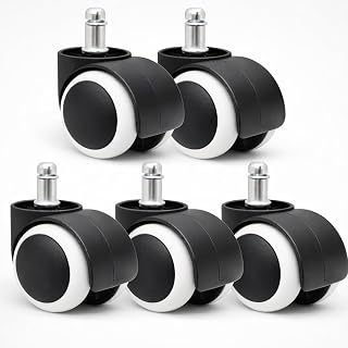 Cloudsit Office Chair Caster Wheels - 2 Inch Office Chair Wheels Replacement, Desk Chair Wheels for Computer and Gaming Ch... Price In India