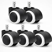 Cloudsit Office Chair Caster Wheels - 2 Inch Office Chair Wheels Replacement, Desk Chair Wheels for Computer and Gaming Ch...